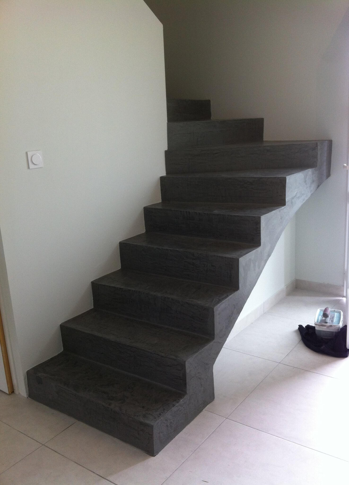 Granite-effect staircase